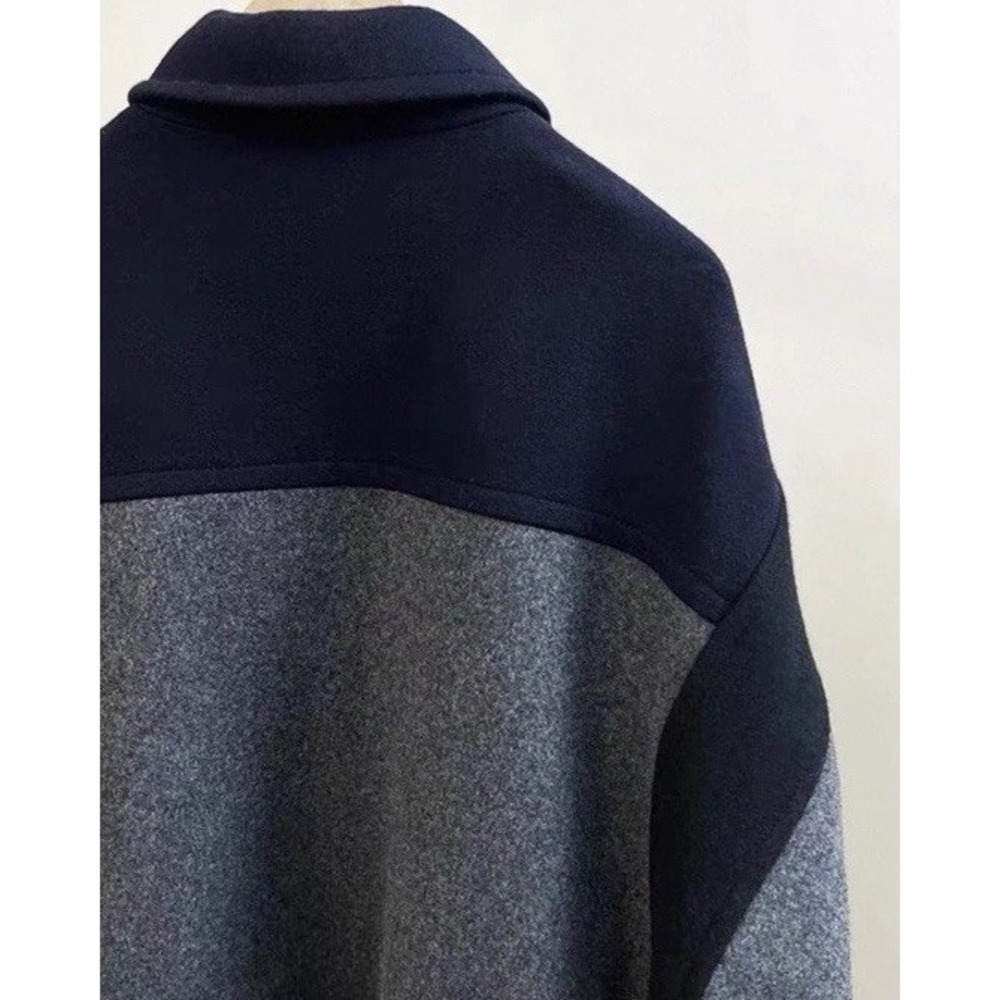 Vivienne Westwood RED LABEL Wool Varsity Jacket Orb Navy Gray New No Tags - Picture 8 of 13